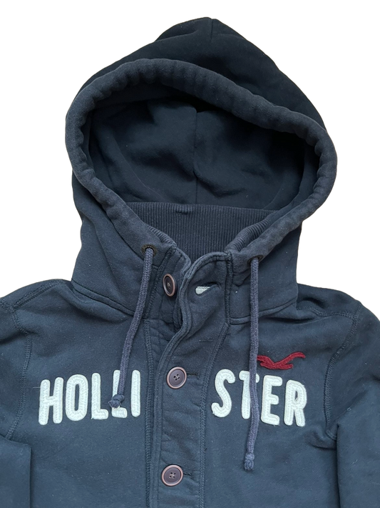 Blå Hollister Hoodie str M